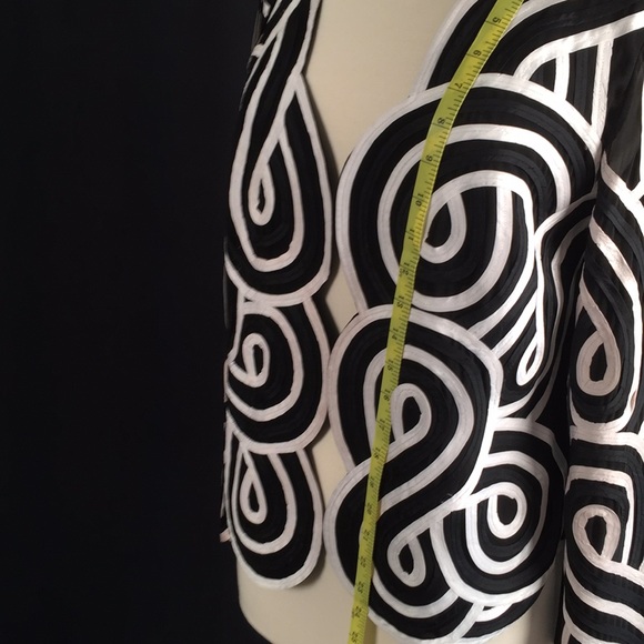 Women’s Jacket by Ika Black and White Size 8 - Picture 9 of 10